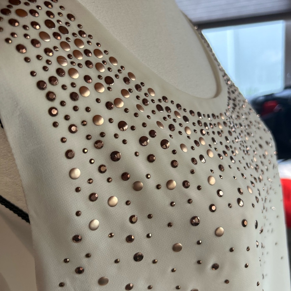 Embellished Cream Blouse